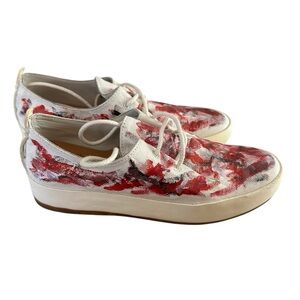 Feit X TooGood Hand Painted Shoe US 7 EU 37 Authentic w/COA Luxury Wearable Art